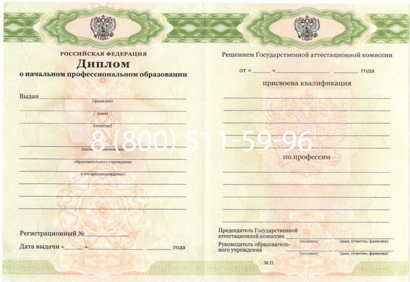 Купить Диплом о начальном образовании  2010-2024 годов в Белгороде